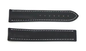 Omega Black Leather Strap 20mm - Picture 1 of 2
