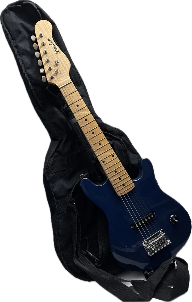 Davidson 30" Kids Blue Electric Guitar W/ Should Strap & Carry Gig Bag WORKS EUC - Image 1 of 4