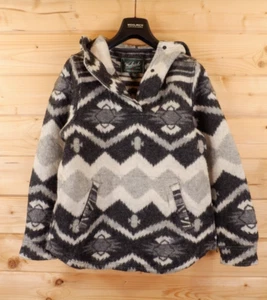 Vintage Woolrich Wool Navajo Aztec Southwest Overhead Blanket Jacket Cagoule S - Picture 1 of 11