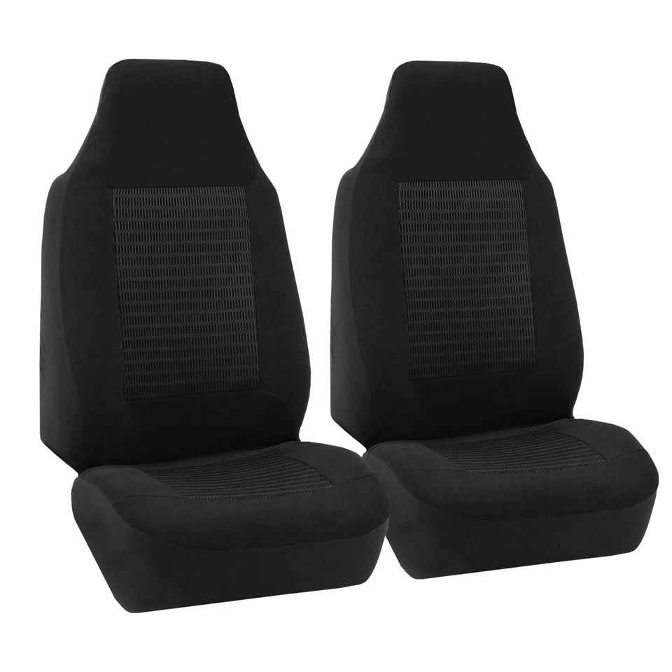 Fundas de asiento de auto de ajuste universal de tela FH Group para camioneta SUV - Juego de 2 delanteras Foto 1 de 4