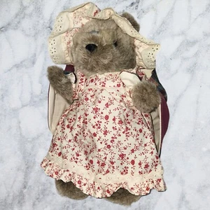 Vintage 1989 The Heritage Collection Ganz Mouse Plush Old Fashioned Wears Reader - Picture 1 of 12