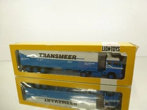 LION -JAVI TOYS- MERCEDES EPS TRANSMEER TRUCK+TRAILER- 1:50 - GOOD IN BOX - Picture 1 of 12