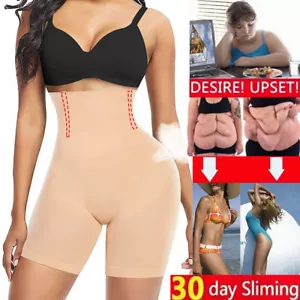 Pantaloni Fajas Colombianas taglie forti vita alta controllo pancia body shaper modellante - Foto 1 di 19