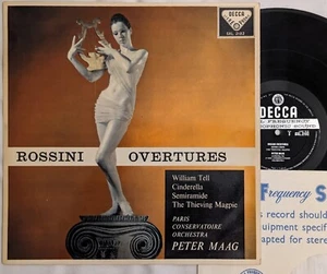 Decca SXL 2182 lp Rossini OVERTURES Peter Maag WB ffss ED1 UK stereo 1960 - Picture 1 of 6