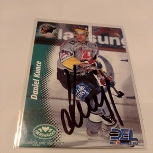 DEL Card Nürnberg ICE Tigers Saison 1999/00 signiert Daniel Kunce