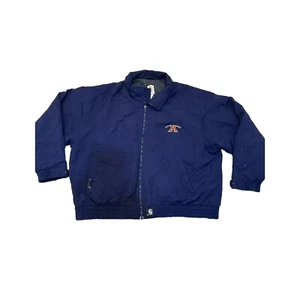 Vintage 90s Carhartt Lined Jacket Size XXL Made In USA Work Jacket Navy Workwear - Picture 1 of 6