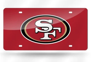 San Francisco 49ers NFL License Plate Auto Tag Vanity Plate Football NFL - Foto 1 di 12