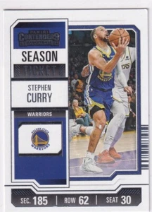 2023-24 Panini Contenders NBA No. 55 Stephen Curry Silver Season Ticket - Bild 1 von 2