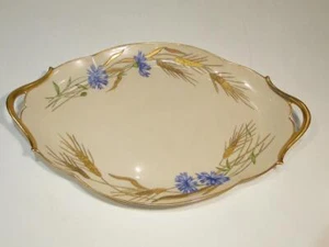Beautiful Vintage JPL Limoges France Gold Trimmed Floral Platter - Picture 1 of 6