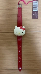Reloj Sanrio Hello Kitty Cinturón Rojo con Estuche para Fotos Hecho en Japón 1988 - Imagen 1 de 9