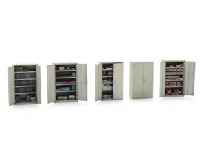 N Scale 1/160 Artitec 5 Workshop Tool Cabinets N241.316.098 - Picture 1 of 3