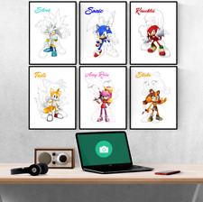 195194 SONIC HEDGEHOG CLASSIC Wall Print Poster