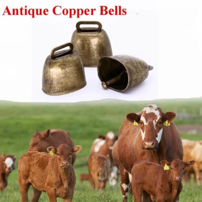 1PC Cow Horse Sheep Grazing Loud Crisp Ring Metal Anti-lost Goat Copper Bells - image 1 of 4