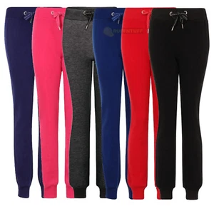 LADIES JOGGERS JOGGING BOTTOMS WOMEN TRACKSUIT SPORTS TRAINING FLEECE SWEAT PANT - Picture 1 of 10