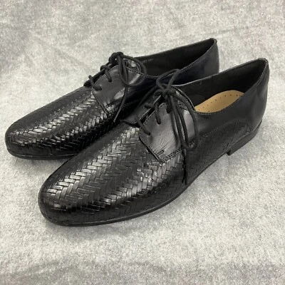 Trotters NUEVO Lizzie Espiga Cordones Oxford Negro 10.5 ESTRECHO Foto 1 de 4