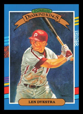 Len Dykstra #7 1991 Donruss Philadelphia Phillies Baseball - Image 1 of 2