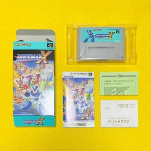 Rockman X / Megaman - Nintendo Super Famicom SFC Japan JP Tested w/Box Manual - Picture 1 of 21