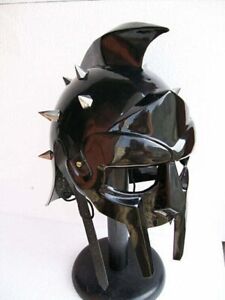 Halloween Roman Medieval Gladiator Spike Armour engraved Helmet