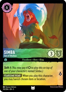 Lorcana COLD FOIL Simba - Son of Mufasa - Shimmering Skies # 192 - Imagen 1 de 1
