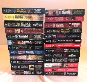 William W. Johnston Paperback Book Lot - 25 Westerns Books - Picture 1 of 4