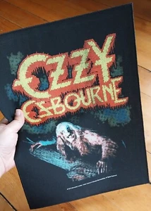 Large OZZY OSBOURNE Bark At The Moon Licensed Band Battle Jacket Back Patch - Picture 1 of 9