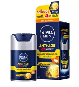 Nivea Men Facial Serum Anti-age 4D Effect Q10 Complex SPF30 PA+++ Anti-Wrinkle - Picture 1 of 7