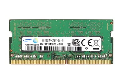 Samsung 8GB 1Rx8 PC4-2133P-SA0-10 Laptop Memory P/N: M471A1K43BB0-CPB Tested - Image 1 of 3
