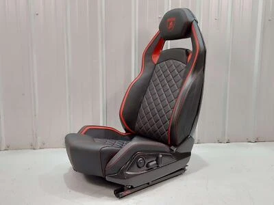 Lamborghini Aventador S LP740-4 2018 asiento izquierdo fibra de carbono cuero negro con rojo Foto 1 de 4