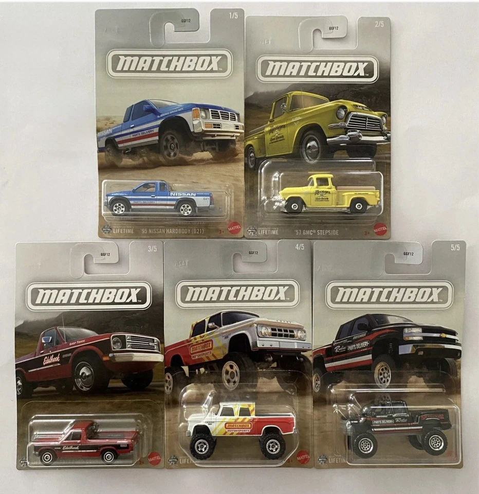 2025 Matchbox Truck Complete Set 1-5 *GGF12* Nissan/GMC/ Ford/Dodge/Chevrolet - Image 1 of 4
