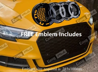 Soporte Soporte para Audi Emblema Anillo Logo Insignia Parrilla de panal A1 A3 A4 A5 Q5 Q7 Foto 1 de 4