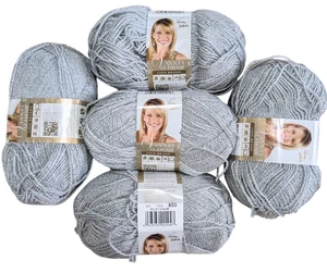 Vanna’s GLAMOUR Lion Brand PLATINUM metallic Premium Yarn lot of 5 - Picture 1 of 5