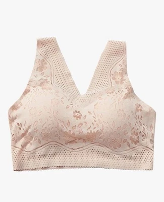 Cotton Sports Bras for Women Women Sports Bras Sexy Lace Front Buckle Yoga Bra - Image 1 of 3