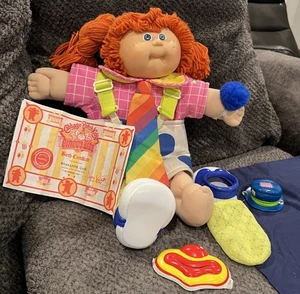 Cabbage Patch Clown Doll Circus Kid Accessories Included '80s- Birth Certificate - Picture 1 of 16