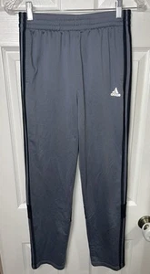 (READ) Adidas Boys Sweatpants Sweats Grey/Black Striped Youth Kids XL - Picture 1 of 3