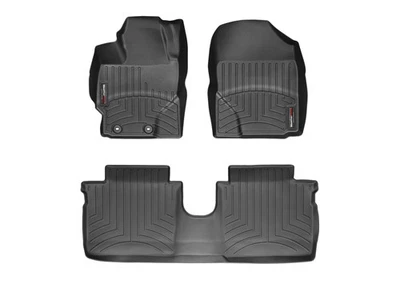 WeatherTech FloorLiner para Toyota Yaris 2012-2014 - 1ª e 2ª fileiras, preto - Imagem 1 de 4