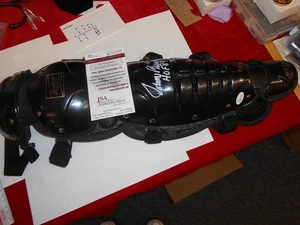 JSA Authentication Rawlings Youth Shinguard signed JOHNNY BENCH HOF 89 - Picture 1 of 11