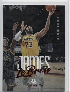 Panini Chronicles Luminance Red #152 2020-21 LeBron James Lakers/149 - Imagen 1 de 2