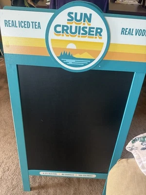 Sun Cruiser Iced Tea + Vodka New A Frame Standing Chalk Board - RARE 18x24 - Image 1 of 4