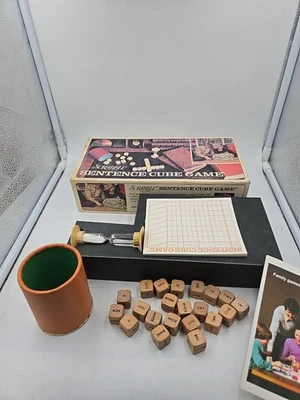 Vintage Scrabble Sentence Cube Game 1971 Selchow & Righter Co USA #96  - Image 1 of 4