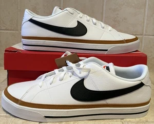 Zapato informal Nike Court Legacy NN blanco negro desierto ocre talla 13 DH3162-100 para hombre - Imagen 1 de 5