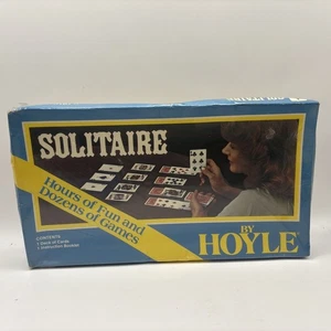 Vintage HOYLE SOLITAIRE Sealed Set Deck of Cards plus Instructions - Picture 1 of 5