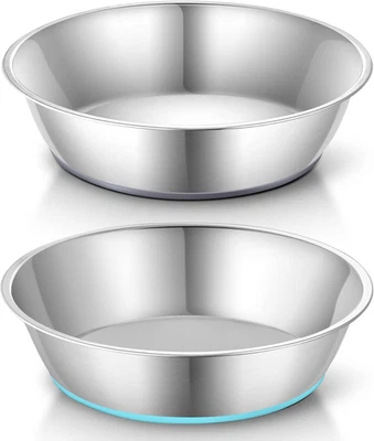 Rutschfester Edelstahl-Napf für Hunde und Katzen  Doppelpack - Bild 1 von 4