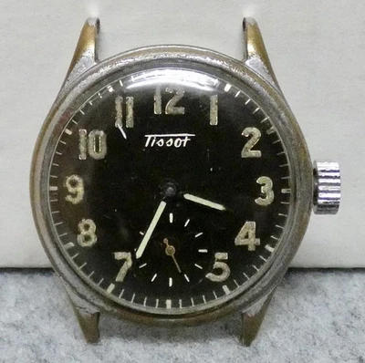 Vintage Tissot Military Swiss Wristwatch Watch USA ORD Running Black Read Desc - Image 1 of 4