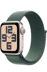 New Apple Watch SE 2nd Gen A2723 44mm GPS Starlight Sage Green Sport Loop - Picture 1 of 8