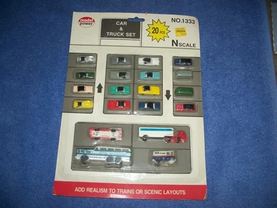 Model Power N Scale Car & Truck Set - Image 1 of 3