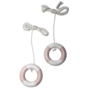 A Pair of Nautical Light Cord Pulls with Life Buoy - Picture 1 of 7