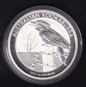 Currency Australia Kookaburra 2016 Dollar - 1 OZ - Fine Silver Proof - Picture 1 of 2