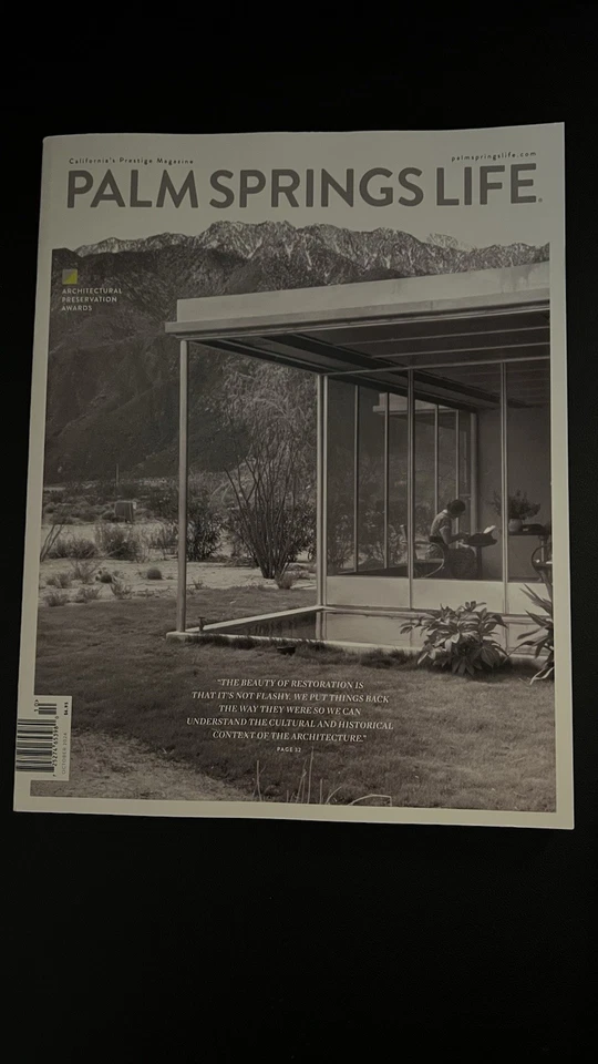 Palm Springs Life magazine, featuring architectural awards October ￼ 2024 - Image 1 of 1