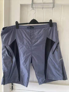 Santic Mens Blue & Black Cycle Shorts Size 3XL In Very Good Condition - Picture 1 of 16