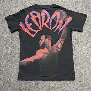 Nike Tee Lebron James Dri-Fit Short Sleeve Shirt Youth Boys Medium Black - Picture 1 of 7